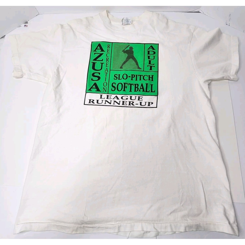 Vrg Azusa Recreation Adult Softball Shirt Short Sleeve Adult L Single Stitch US